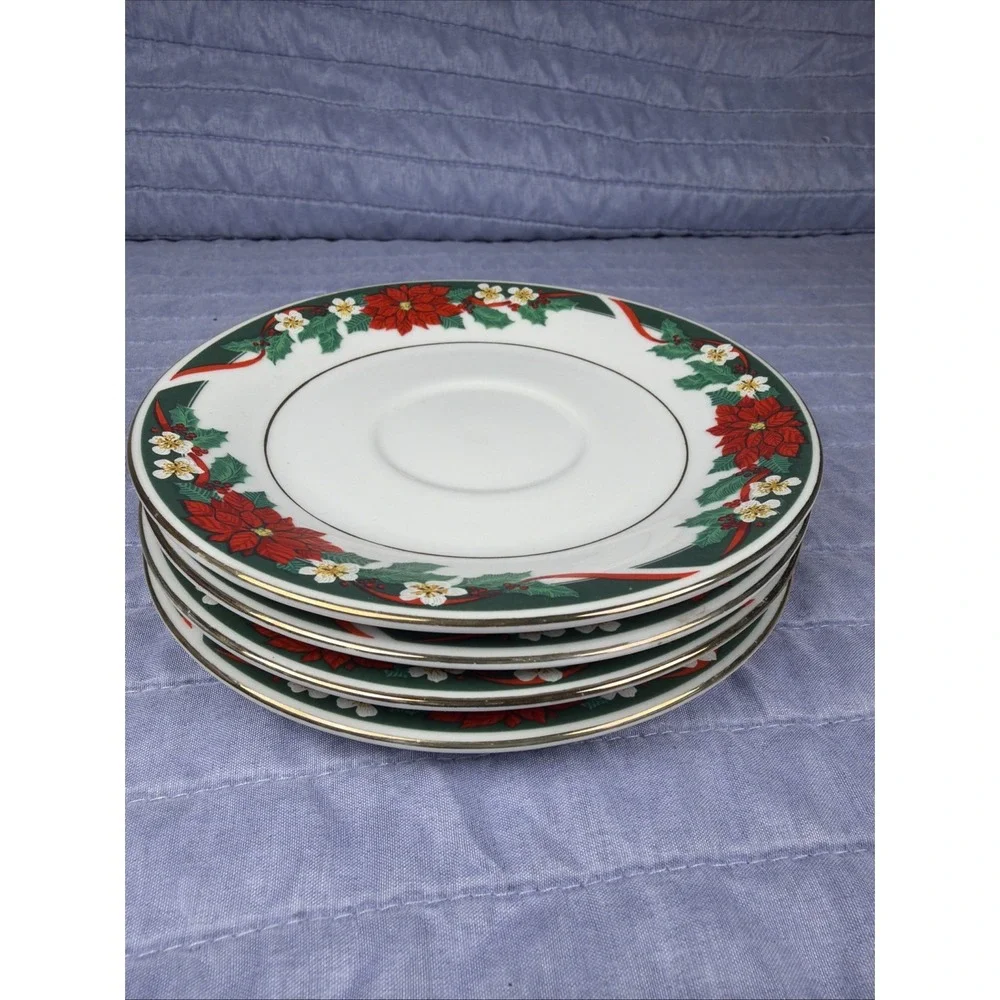(Set of 4) Tienshan Deck the Hall 6